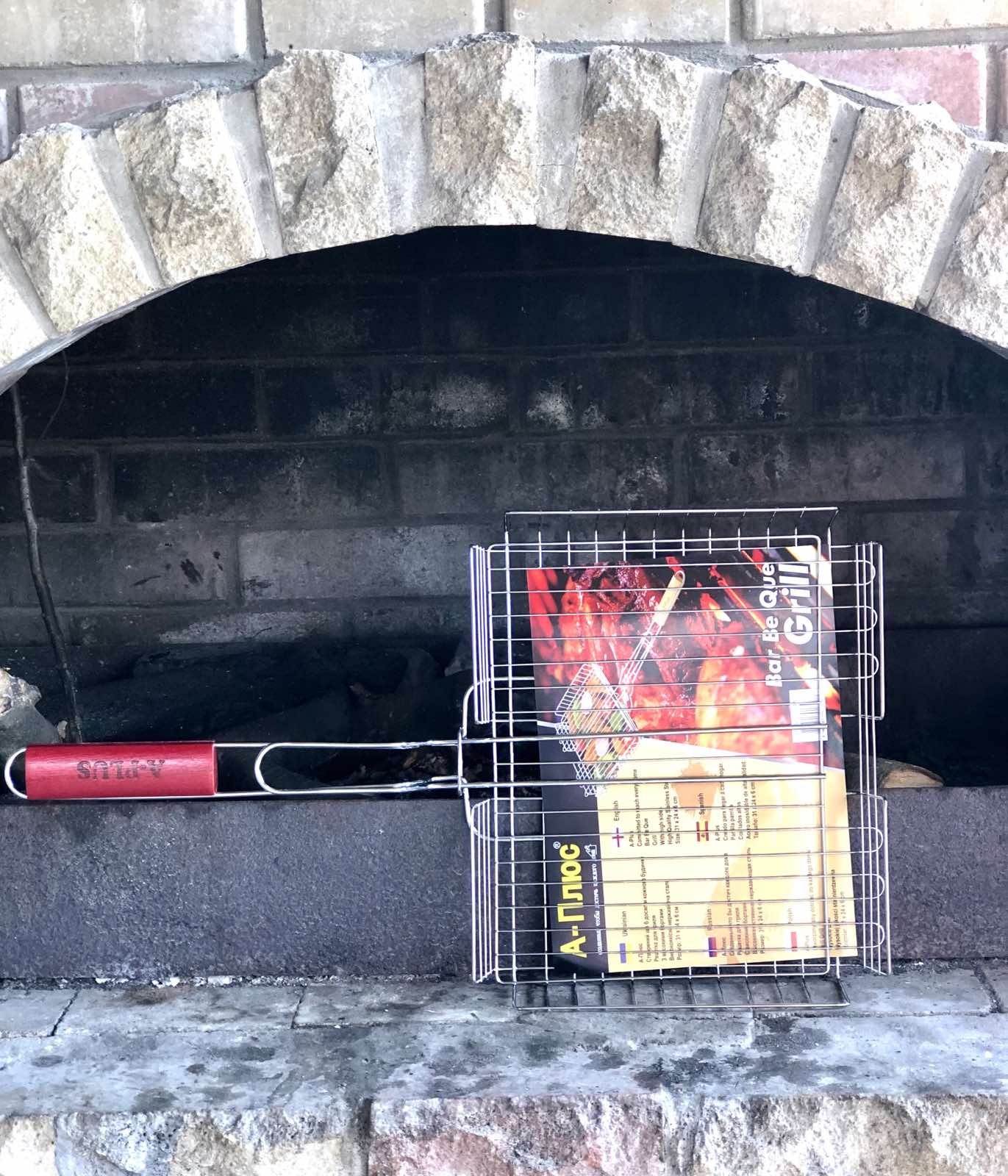 Решетка гриль A-Plus - 1896 (31*24*6 см) ✅ базовая цена $3.92 ✔ Опт ✔ Скидки ✔ Заходите! - Интернет-магазин ✅ Фортуна-опт ✅