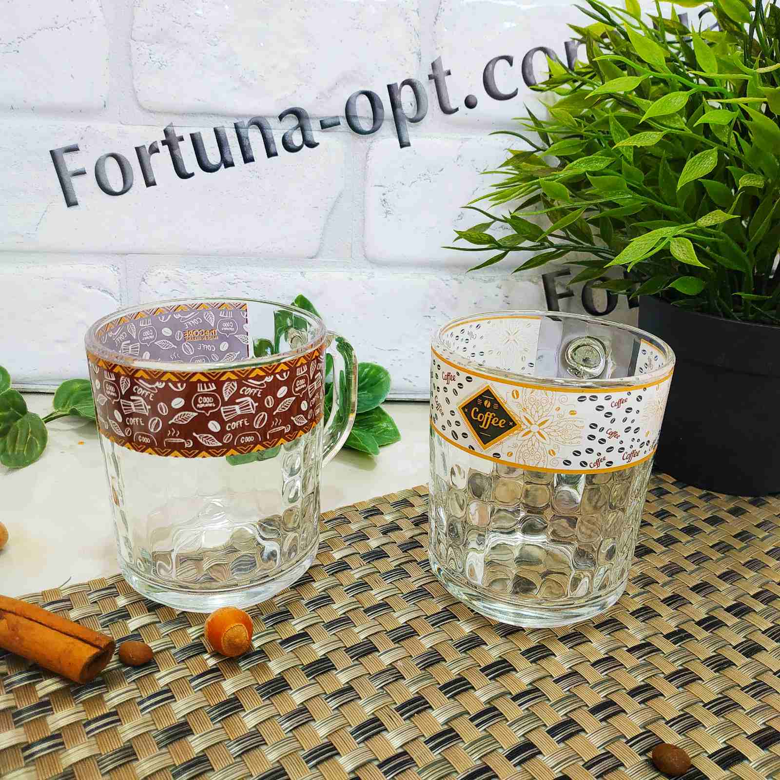 Чашка стекло 200 мл "Кофе микс" 8108-1335 ✅ базовая цена 42.16 грн. ✔ Опт ✔ Скидки ✔ Заходите! - Интернет-магазин ✅ Фортуна-опт ✅