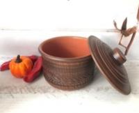 Кастрюля из красной глины с глазурью 1,7 л - 7785 ➜ Оптом и в розницу ✅ актуальная цена - Интернет магазин ✅ Фортуна ✅