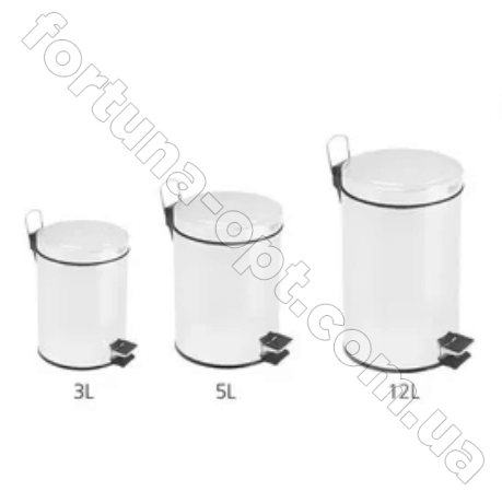 Ведро мусорное с педалью A-Plus - 1298 (5 л) ✅базовая цена $9.24 ✔ Опт ✔ Скидки ✔ Заходите! - Интернет-магазин ✅ Фортуна-опт ✅