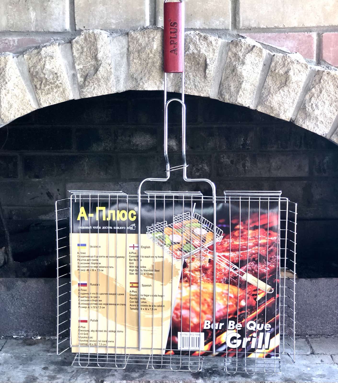 Решетка для барбекю A-Plus - 1895 (40*32*7,5 см) ✅ базовая цена $5.84 ✔ Опт ✔ Скидки ✔ Заходите! - Интернет-магазин ✅ Фортуна-опт ✅