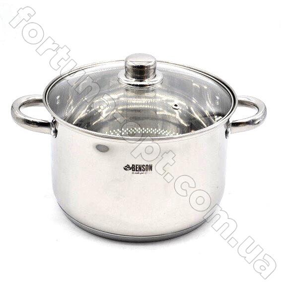 Набор посуды из нержавеющей стали Benson BN - 208➜ Опт и розница ✅ актуальная цена -Интернет магазин ✅ Фортуна ✅