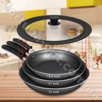 Многофункциональная крышка Triplex из термостойкого закаленного стекла Frico FRU - 1010C - 24/26/28 см ✅ базовая цена $6.51 ✔ Опт ✔ Акции ✔ Заходите! - Интернет-магазин Fortuna-opt.com.ua.