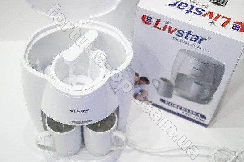 Кофеварка на 2 чашки Livstar LSU - 1190 ✅ базовая цена $12.79 ✔ Опт ✔ Скидки ✔ Заходите! - Интернет-магазин ✅ Фортуна-опт ✅