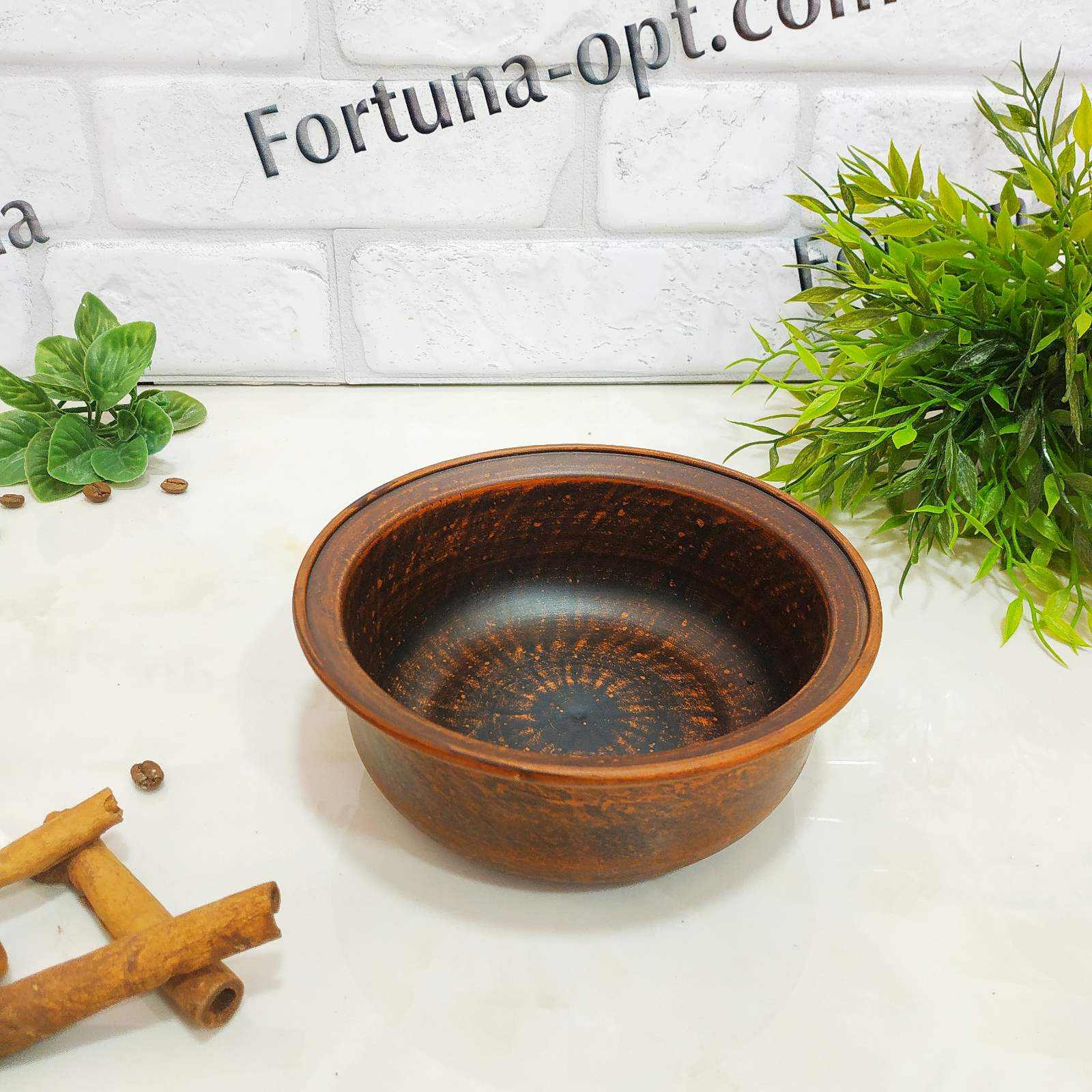   Миска красная глина гладкая 700 мл 7768 ✅ базовая цена 49.73 грн. ✔ Опт ✔ Скидки ✔ Заходите! - Интернет-магазин ✅ Фортуна-опт ✅