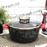 Казан - кастрюля круглая с мраморным покрытием A-Plus - 1470 - 4,3 л - 24 см ✅ базовая цена $16.78 ✔ Опт ✔ Акции ✔ Заходите! - Интернет-магазин Fortuna-opt.com.ua.