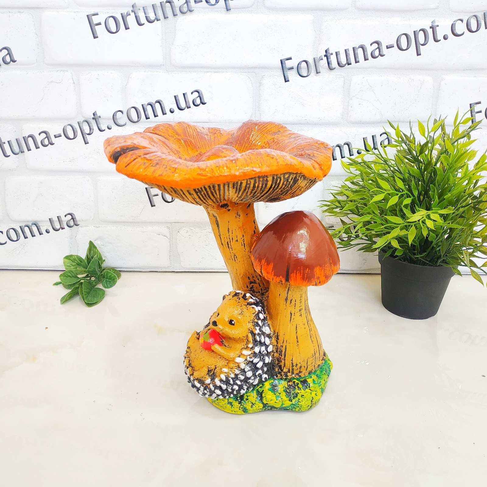  Гриб лисичка с ежиком гипс 1304 ✅ базовая цена 270.77 грн. ✔ Опт ✔ Скидки ✔ Заходите! - Интернет-магазин ✅ Фортуна-опт ✅