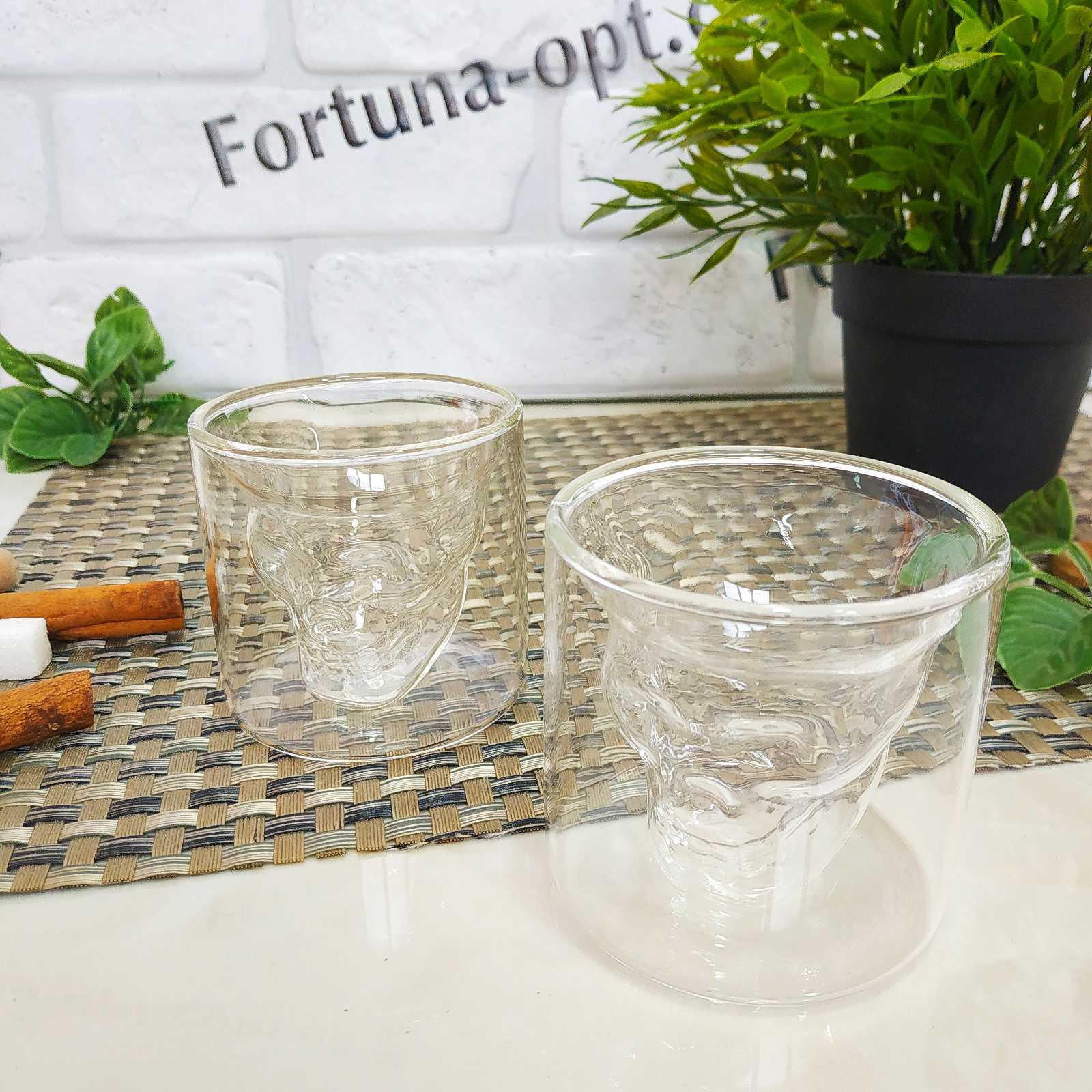 Набор стопок с двойными стенками Череп 2 шт Pasabahce 6735  80 мл ✅ базовая цена 182.49 грн. ✔ Опт ✔ Скидки ✔ Заходите! - Интернет-магазин ✅ Фортуна-опт ✅