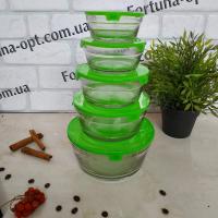 Набор судков стекло A - Plus - 0122 - 5 шт➜Опотом и в розницу✅актуальная цена -Интернет магазин ✅Фортуна✅