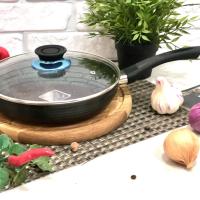 Сковорода 28 см с крышкой, мраморное покрытие A-Plus - 1110 ✅ базовая цена $13.06 ✔ Опт ✔ Акции ✔ Заходите! - Интернет-магазин Fortuna-opt.com.ua.