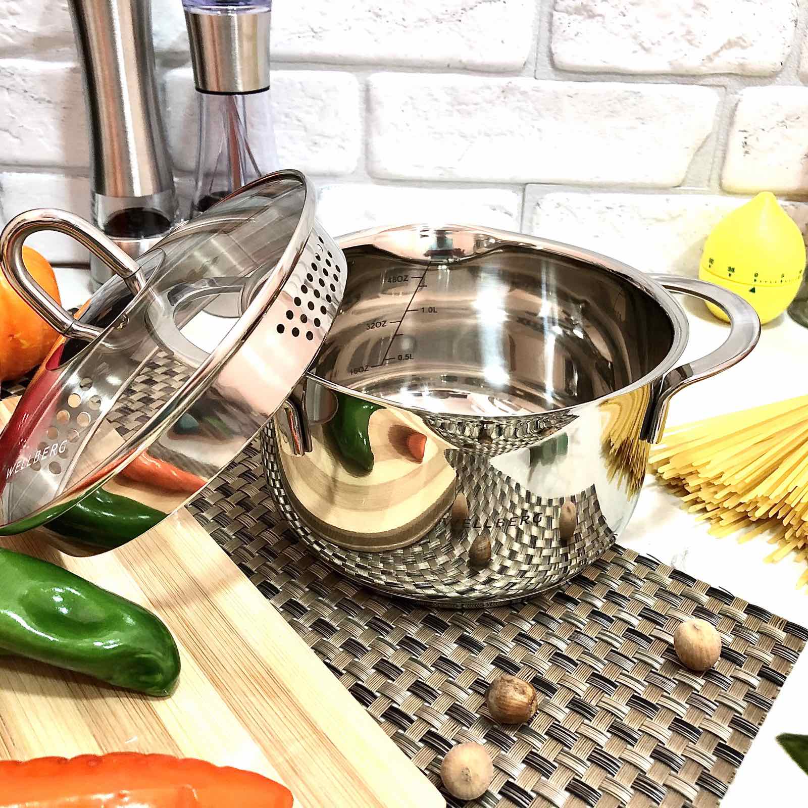 Кастрюля Wellberg WB 1079 - 1,9 л ✅ базовая цена $18.86 ✔ Опт ✔ Скидки ✔ Заходите! - Интернет-магазин ✅ Фортуна-опт ✅