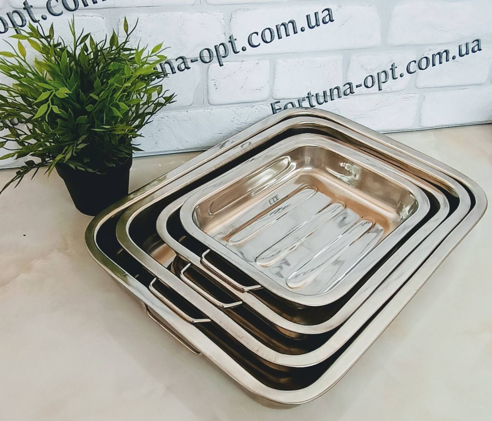 Набор противней из нержавеющей стали A-Plus - 0767 ✅ базовая цена $23.14 ✔ Опт ✔ Скидки ✔ Заходите! - Интернет-магазин ✅ Фортуна-опт ✅
