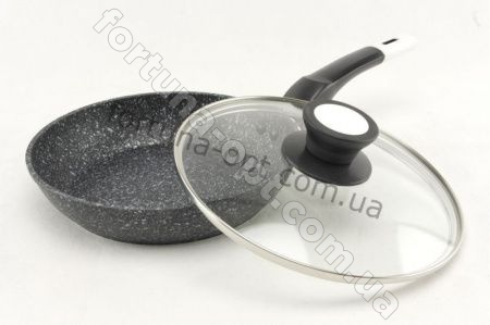 Сковорода с крышкой и гранитным покрытием А-Плюс - 1482 ✅ базовая цена $11.50 ✔ Опт ✔ Скидки ✔ Заходите! - Интернет-магазин ✅ Фортуна-опт ✅
