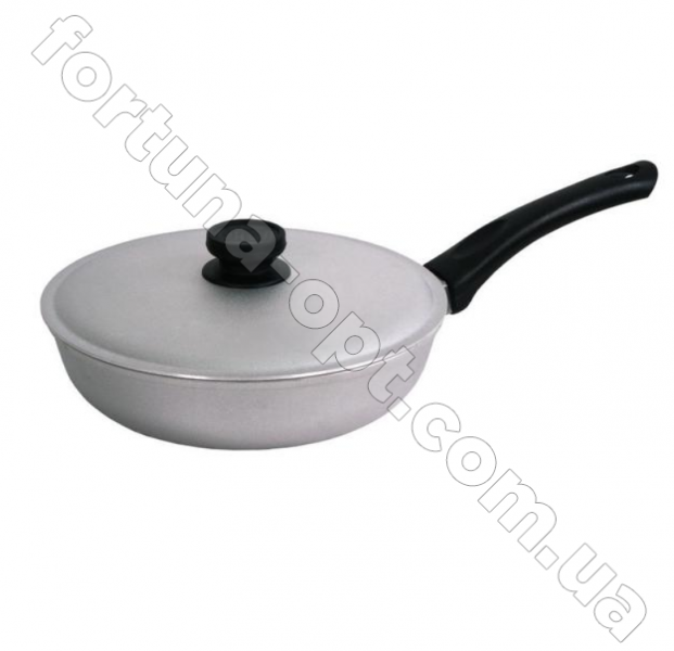 Сковорода алюминиевая Биол А 241 240 х 102 мм, с рифленым дном и крышкой ✅ базовая цена 139 грн. ✔ Опт ✔ Скидки ✔ Заходите! - Интернет-магазин ✅ Фортуна-опт ✅