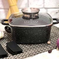 Казан квадратный с крышкой Edenberg EB - 8112 - 3,7 л/22 см ✅ базовая цена $25.97 ✔ Опт ✔ Акции ✔ Заходите! - Интернет-магазин Fortuna-opt.com.ua.