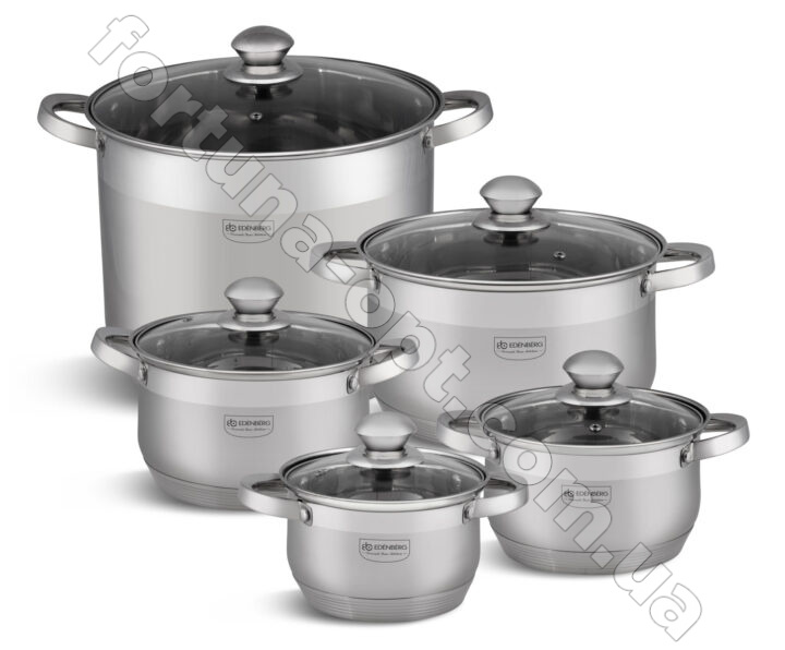 Набор нержавеющей посуды Edenberg EB - 4019➜ Опт и розница ✅ актуальная цена -Интернет магазин ✅ Фортуна ✅