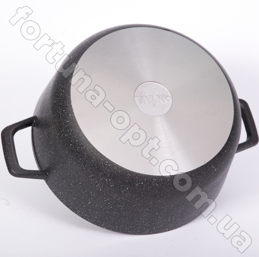 Казан - кастрюля со стеклянной крышкой темно - серый гранит Талко AD 3203 - 3 л ✅ базовая цена 528.67 грн. ✔ Опт ✔ Скидки ✔ Заходите! - Интернет-магазин ✅ Фортуна-опт ✅