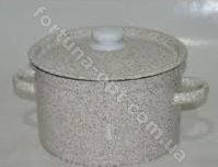 Кастрюля эмалированная 3,0 л 1612/1 Мрамор ➜ Оптом и в розницу ✅ актуальная цена -Интернет магазин ✅ Фортуна ✅