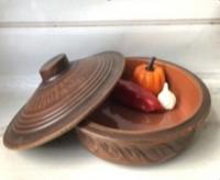 Сковорода из красной глины с глазурью 2л - 7891 ➜ Оптом и в розницу ✅ актуальная цена - Интернет магазин ✅ Фортуна ✅