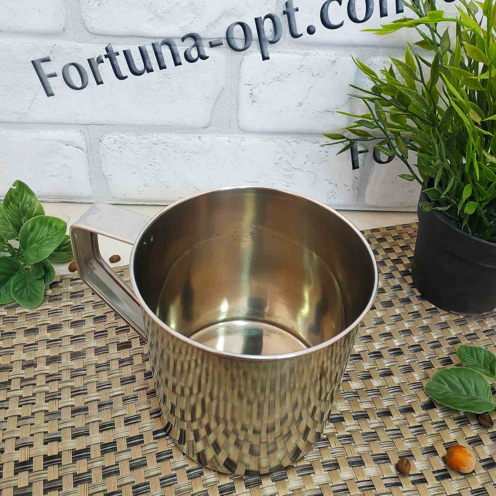 Кружка из нержавеющей стали 12 см A-Plus - 0277 ✅ базовая цена $1.76 ✔ Опт ✔ Скидки ✔ Заходите! - Интернет-магазин ✅ Фортуна-опт ✅