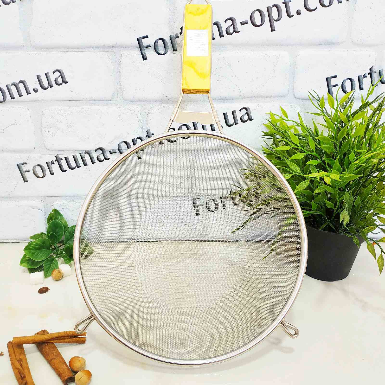 Сито с деревянной ручкой 24 см А-Плюс - 245  ✅ базовая цена $1.89 ✔ Опт ✔ Скидки ✔ Заходите! - Интернет-магазин ✅ Фортуна-опт ✅