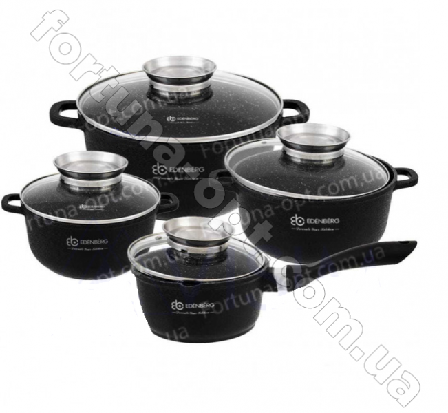 Набор посуды с гранитным покрытием Edenberg EB - 3984 ✅ базовая цена $46.22 ✔ Опт ✔ Скидки ✔ Заходите! - Интернет-магазин ✅ Фортуна-опт ✅