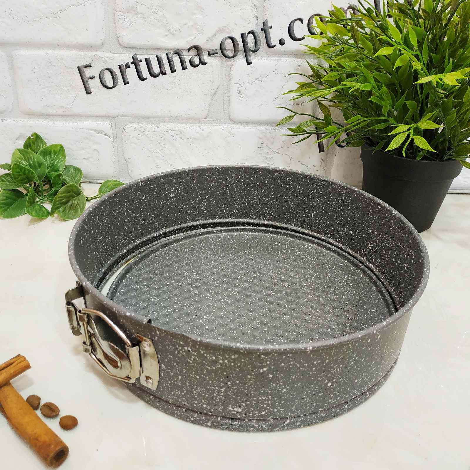 Набор разъемных форм для торта с мраморным покрытием А Плюс - 0034  (18/20/22 см)  ✅ базовая цена $9.95 ✔ Опт ✔ Скидки ✔ Заходите! - Интернет-магазин ✅ Фортуна-опт ✅