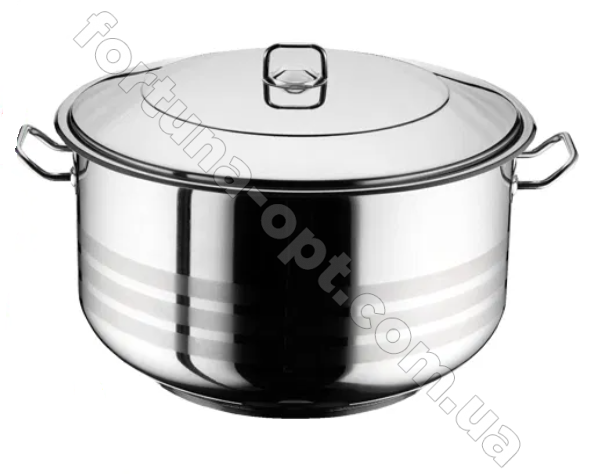 Кастрюля из нержавеющей стали Home Perfect - 2318 - 25 л ✅ базовая цена 1&nbsp;206 грн. ✔ Опт ✔ Скидки ✔ Заходите! - Интернет-магазин ✅ Фортуна-опт ✅