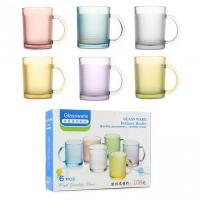 Набор кружек стекло 200 мл Лак Микс Точки 6 шт/наб - 6237 ➜ Оптом и в розницу ✅ актуальная цена - Интернет магазин ✅ Фортуна ✅