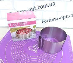 Форма для торта круглая раздвижная 10 см 613 ✅ базовая цена $3.03 ✔ Опт ✔ Скидки ✔ Заходите! - Интернет-магазин ✅ Фортуна-опт ✅