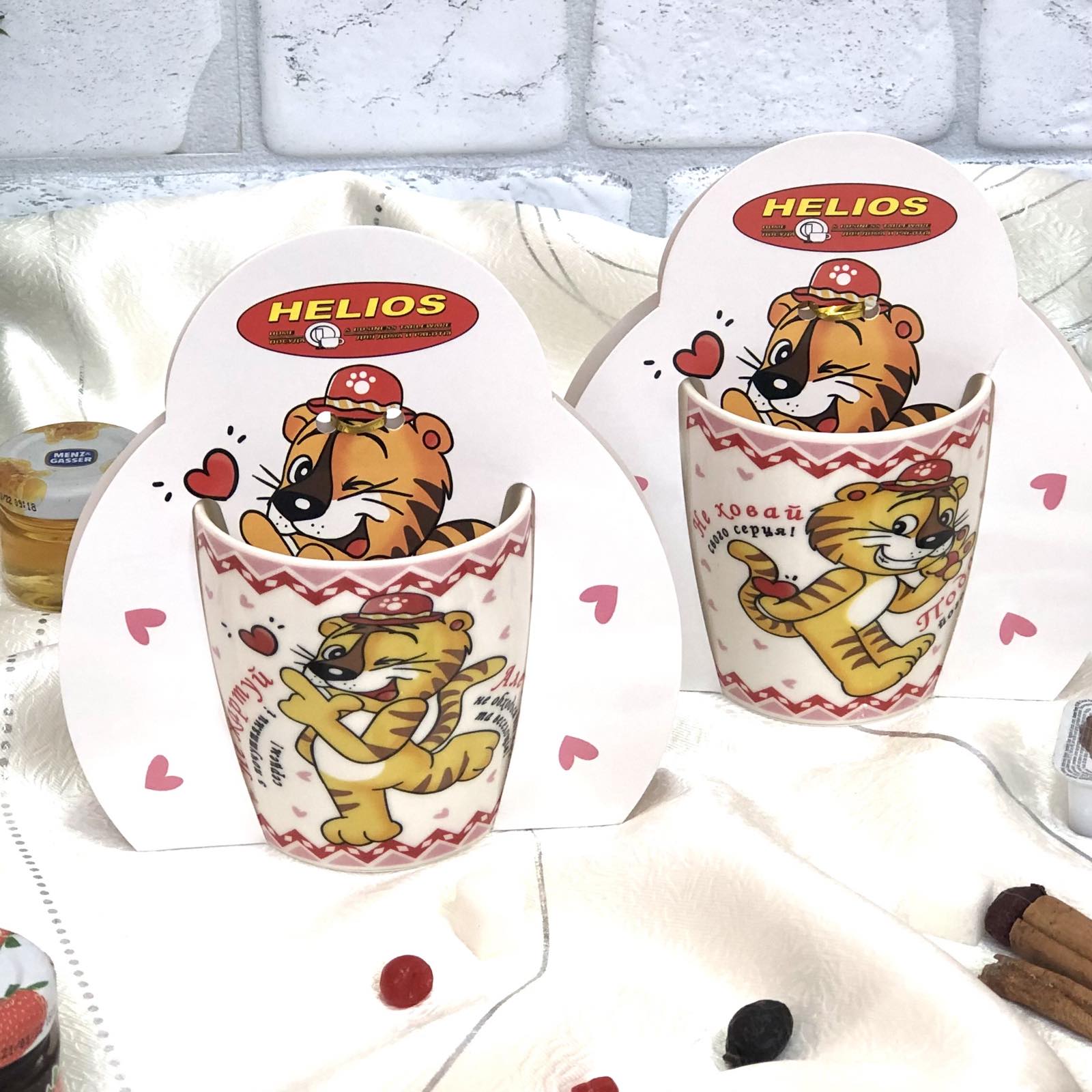 Чашка с тиграми 240 мл подарочная - 2701 ✅ базовая цена 67.84 грн. ✔ Опт ✔ Скидки ✔ Заходите! - Интернет-магазин ✅ Фортуна-опт ✅