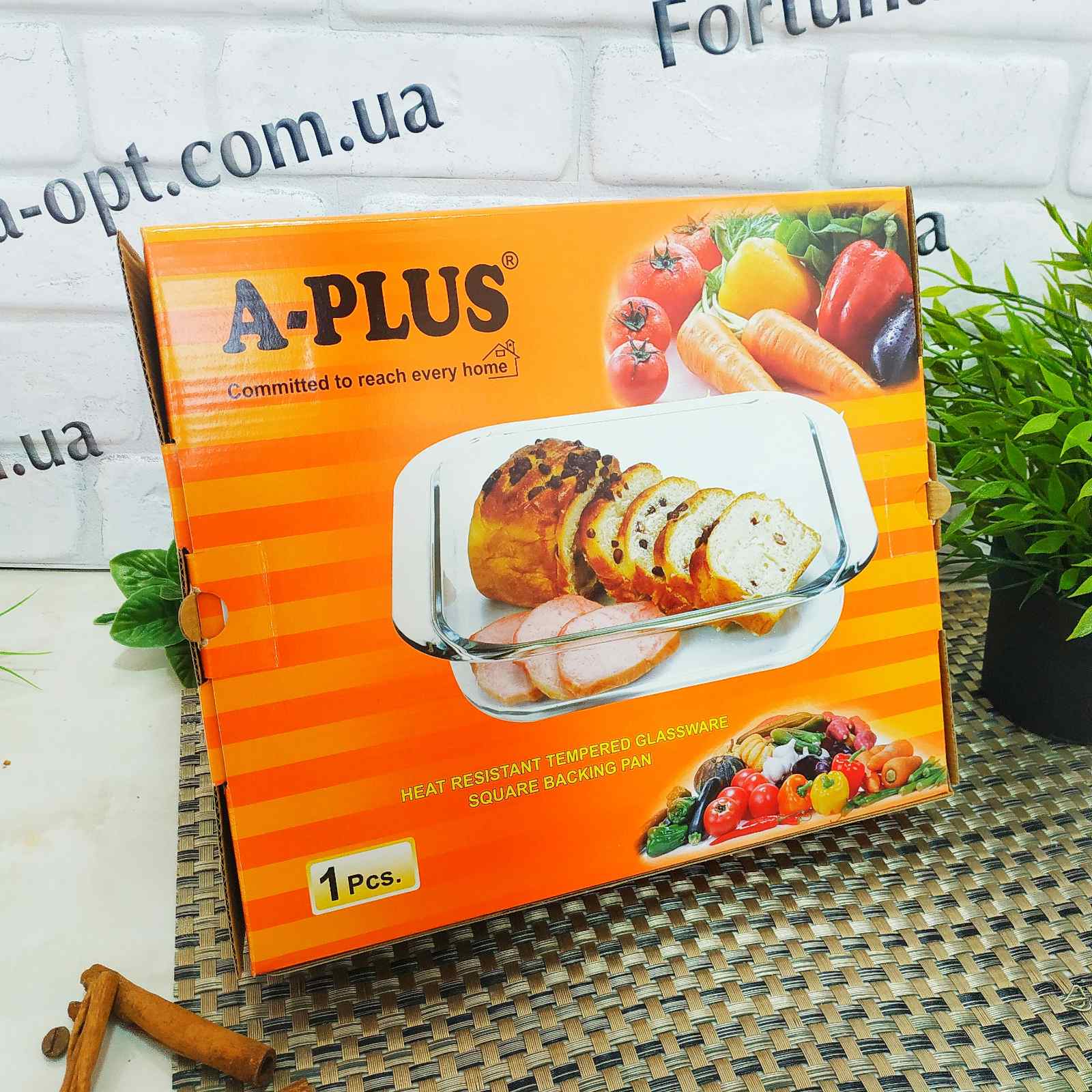 Форма для выпечки прямоугольная A-Plus - 4005 (термостекло) ✅ базовая цена $6.73 ✔ Опт ✔ Скидки ✔ Заходите! - Интернет-магазин ✅ Фортуна-опт ✅