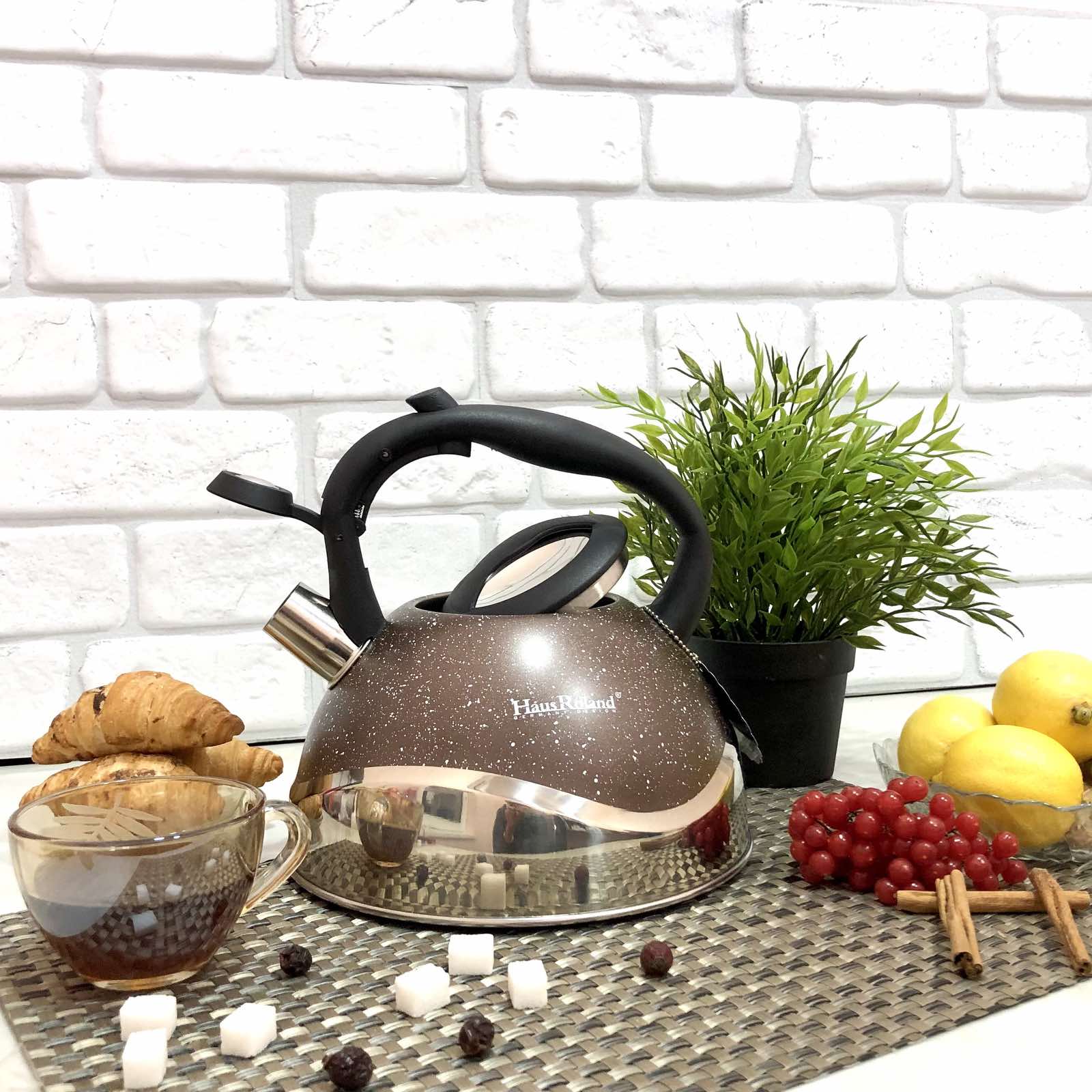 Чайник нержавеющий со свистком 3л Top-Kitchen- 784 ✅ базовая цена $21.67 ✔ Опт ✔ Скидки ✔ Заходите! - Интернет-магазин ✅ Фортуна-опт ✅