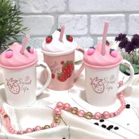 Чашка с силиконовой крышкой и трубочкой 400 мл Sweet life Stenson - 00518 ✅ базовая цена $6.57 ✔ Опт ✔ Акции ✔ Заходите! - Интернет-магазин Fortuna-opt.com.ua.