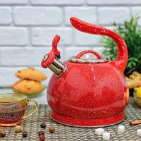 Чайник мраморный со свистком 3 л A-Plus - 1371 ✅ базовая цена $13.69 ✔ Опт ✔ Акции ✔ Заходите! - Интернет-магазин Fortuna-opt.com.ua.