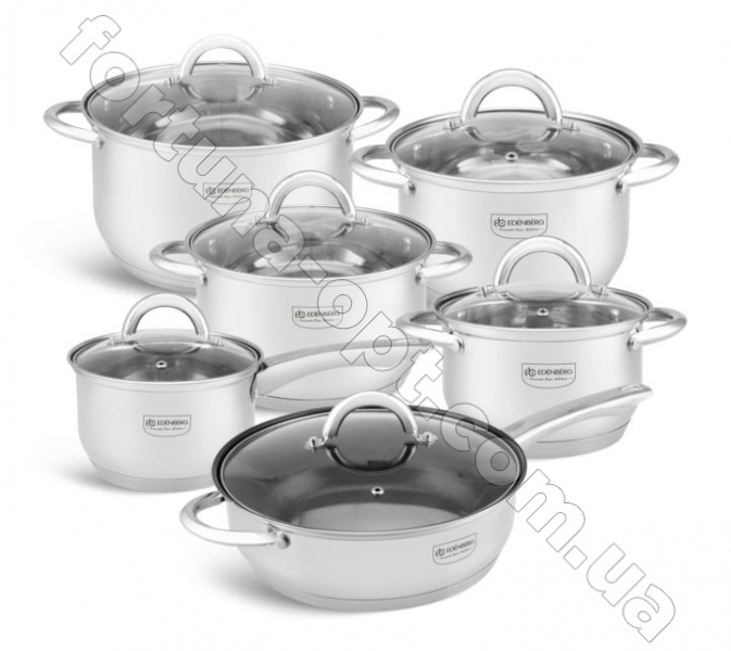 Набор кастрюль с сотейником Edenberg EB - 4001➜ Опт и розница ✅ актуальная цена -Интернет магазин ✅ Фортуна ✅