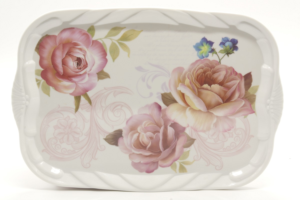 Разнос миламиновый 38*26 см А-Плюс 5665 ✅ базовая цена $2.60 ✔ Опт ✔ Скидки ✔ Заходите! - Интернет-магазин ✅ Фортуна-опт ✅