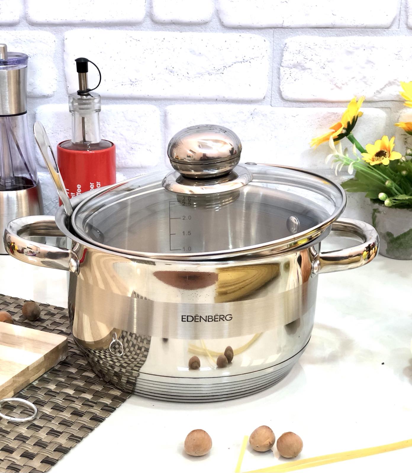 Кастрюля нержавеющая Edenberg EB - 3002 - 1л ✅ базовая цена $11.60 ✔ Опт ✔ Скидки ✔ Заходите! - Интернет-магазин ✅ Фортуна-опт ✅