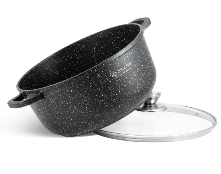 Набор казанов 4 шт. черный мрамор Edenderg EB - 8143 ✅ базовая цена $52.57 ✔ Опт ✔ Скидки ✔ Заходите! - Интернет-магазин ✅ Фортуна-опт ✅