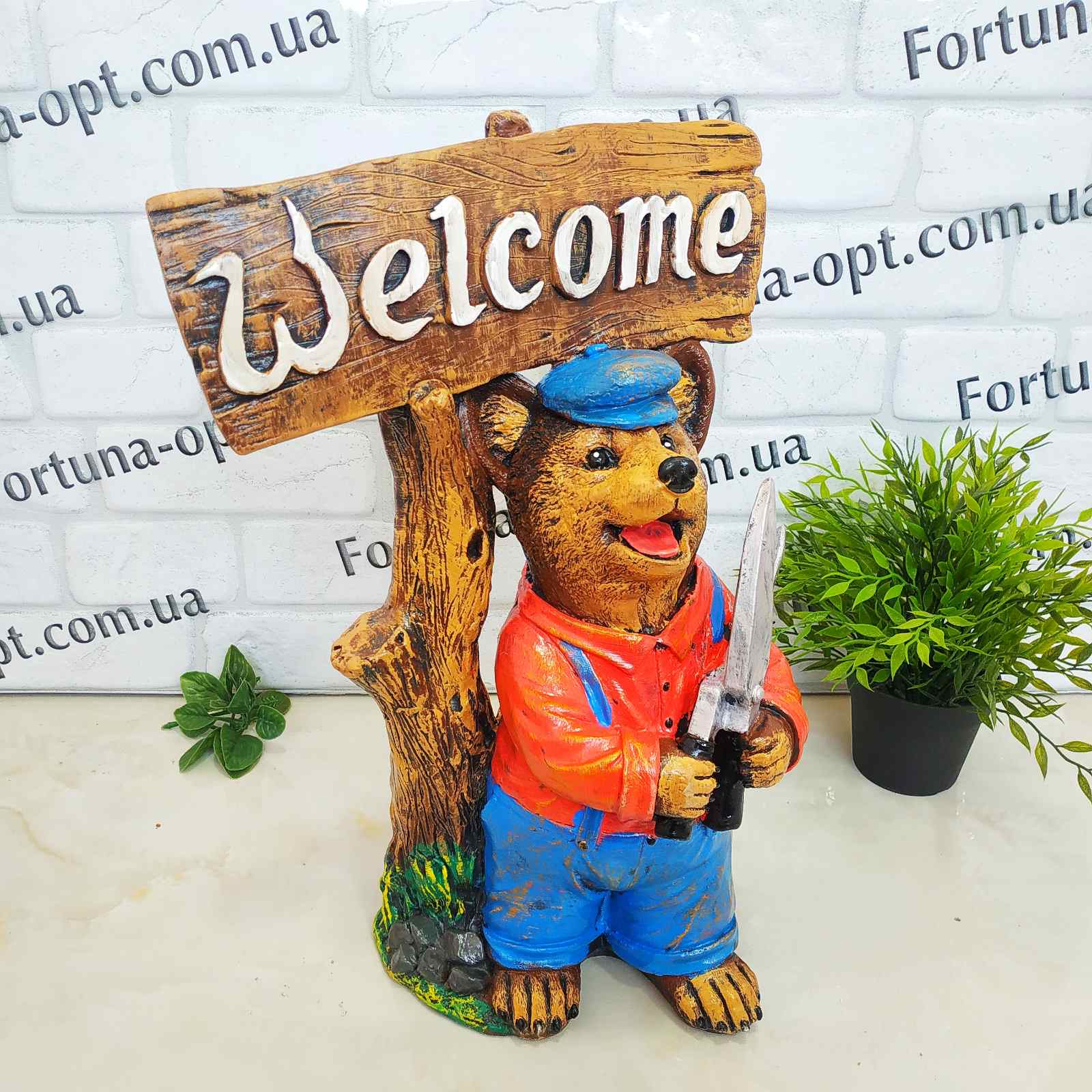  Мишка садовый гипс 1302 ✅ базовая цена 390.72 грн. ✔ Опт ✔ Скидки ✔ Заходите! - Интернет-магазин ✅ Фортуна-опт ✅