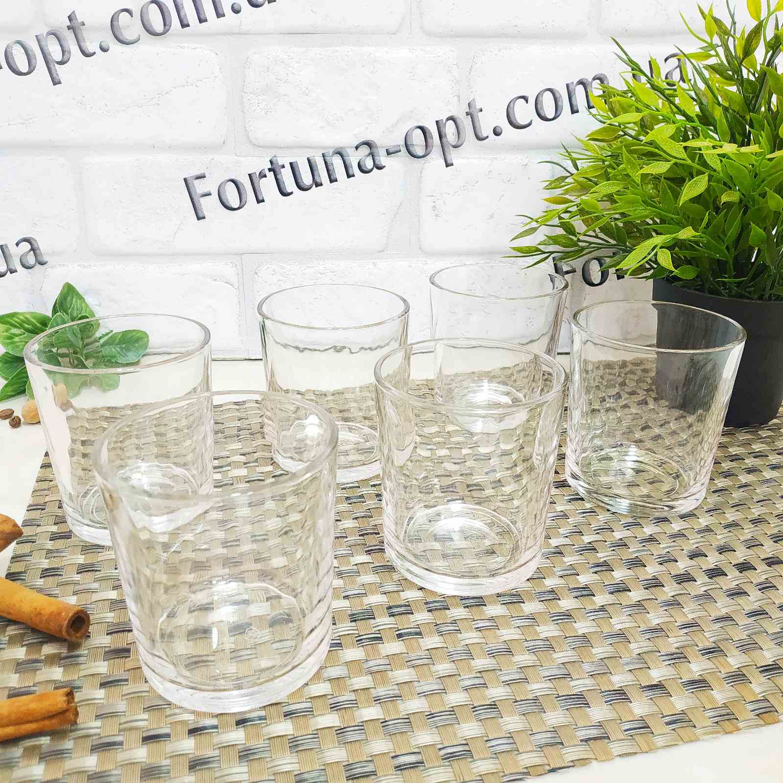 Стаканы "Ecomo" 6 шт/набор 265 мл низ 0265 ✅ базовая цена 123.14 грн. ✔ Опт ✔ Скидки ✔ Заходите! - Интернет-магазин ✅ Фортуна-опт ✅