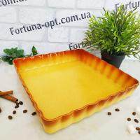 Форма для запекания керамическая Ethno Organic 31*5,5 см Stenson - 236768  ➜ Оптом и в розницу ✅ актуальная цена - Интернет магазин ✅ Фортуна ✅