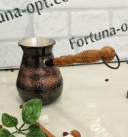 Турка медная 0,2 л 0815 ✅ базовая цена 763.68 грн. ✔ Опт ✔ Акции ✔ Заходите! - Интернет-магазин Fortuna-opt.com.ua.