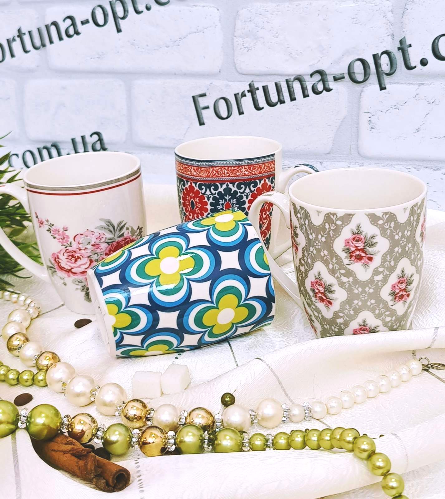 Чашка 360 мл "Орнамент" 16125-5 (Ст) ✅ базовая цена $1.48 ✔ Опт ✔ Скидки ✔ Заходите! - Интернет-магазин ✅ Фортуна-опт ✅