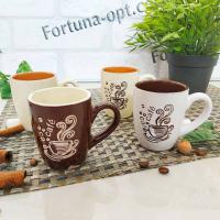 Чашка кофе 100 мл "Кафе" керамика 13653-00 ✅ базовая цена 18.20 грн. ✔ Опт ✔ Акции ✔ Заходите! - Интернет-магазин Fortuna-opt.com.ua.