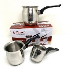 Турка н/ж 3шт/наб (А-Плюс) 0779 ++ ✅ базовая цена $5.39 ✔ Опт ✔ Скидки ✔ Заходите! - Интернет-магазин ✅ Фортуна-опт ✅