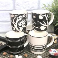 Чашка 360 мл "Белое и черное" керамика 2183 ✅ базовая цена 65.94 грн. ✔ Опт ✔ Акции ✔ Заходите! - Интернет-магазин Fortuna-opt.com.ua.