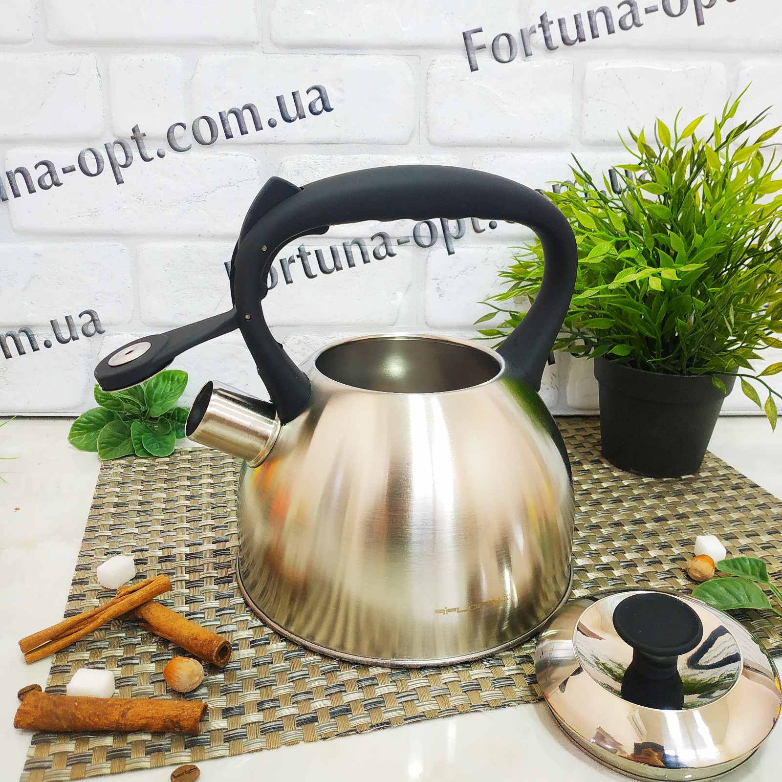 Чайник нержавеющий 2,1 л A-Plus - 041560 ✅ базовая цена $8.71 ✔ Опт ✔ Скидки ✔ Заходите! - Интернет-магазин ✅ Фортуна-опт ✅