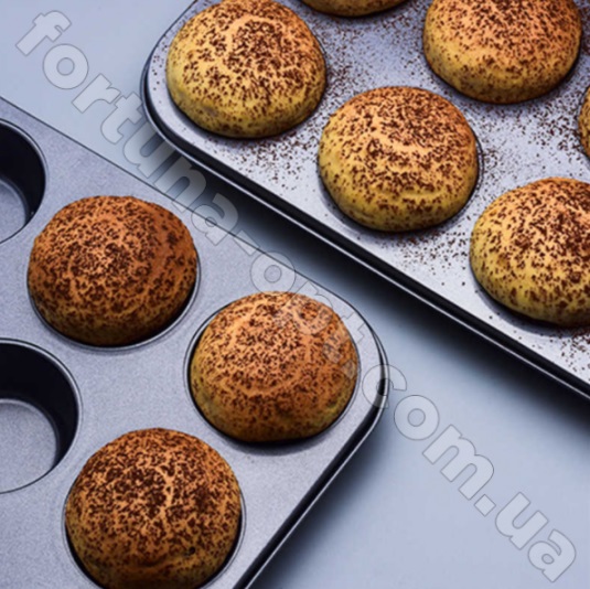 Форма для выпечки кексов с антипригарным покрытием A-Plus - 1128  ✅ базовая цена $4.20 ✔ Опт ✔ Скидки ✔ Заходите! - Интернет-магазин ✅ Фортуна-опт ✅