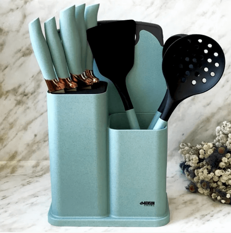 Набор кухонных ножей с кухонными принадлежностями Benson 412 ✅ базовая цена $28.34 ✔ Опт ✔ Скидки ✔ Заходите! - Интернет-магазин ✅ Фортуна-опт ✅